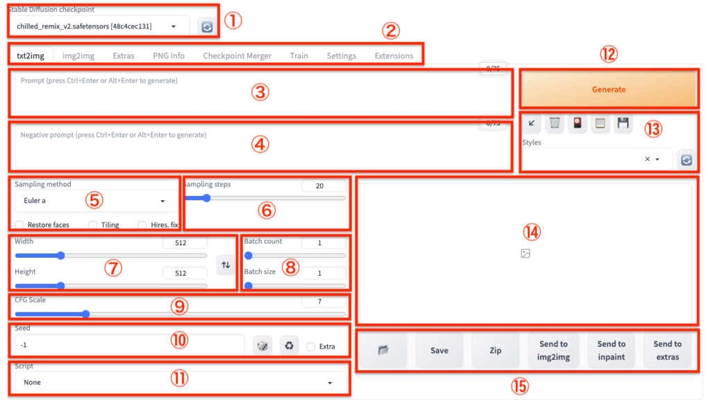 stable-diffusion-webui-使い方